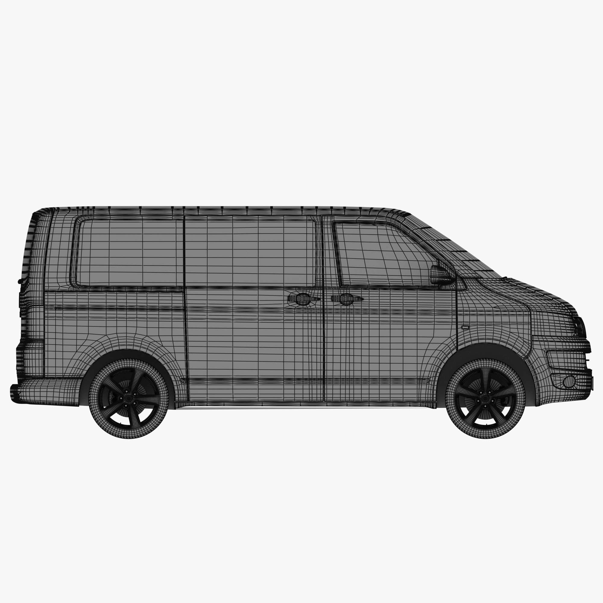 VW Multivan T5 3D model_11
