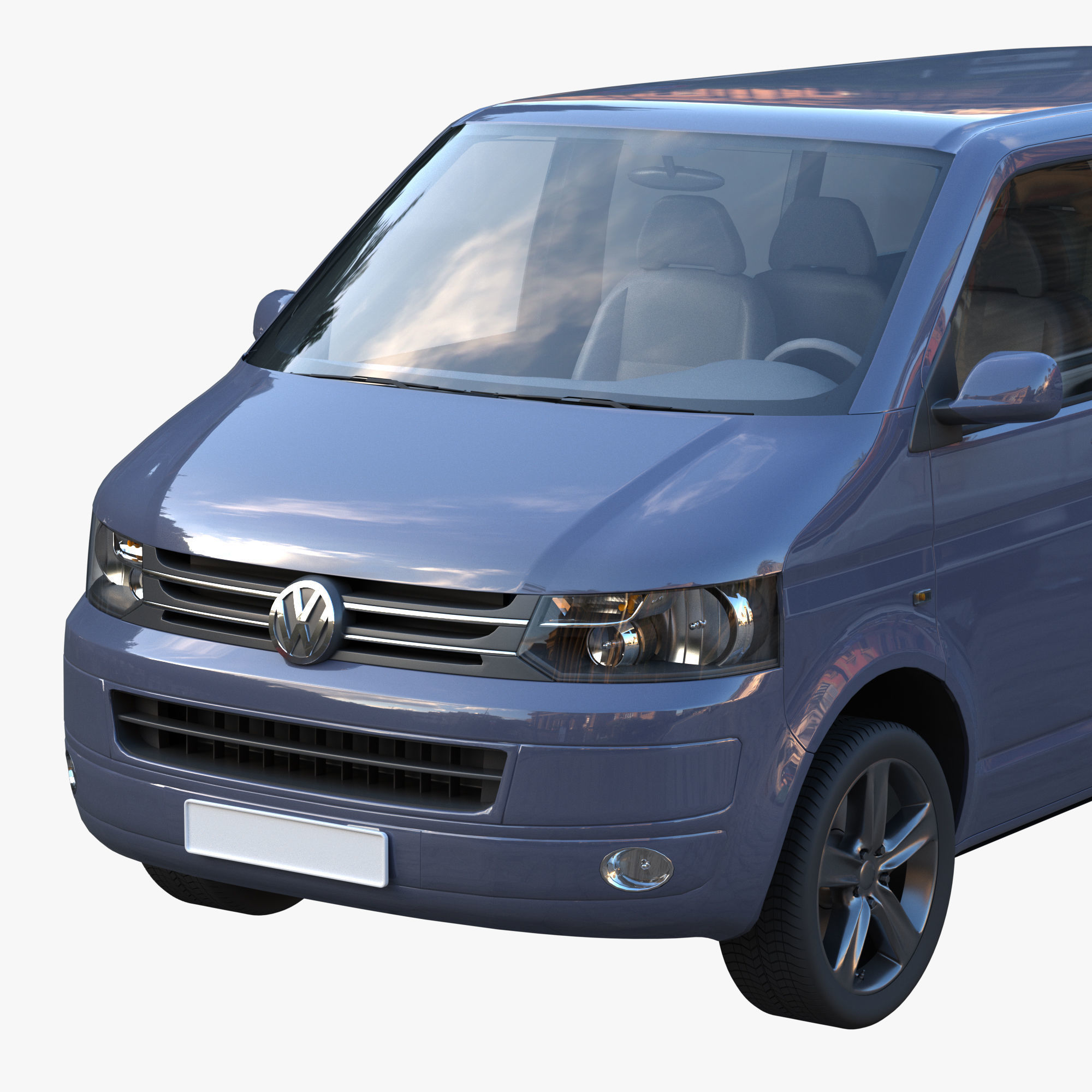 VW Multivan T5 3D model_17