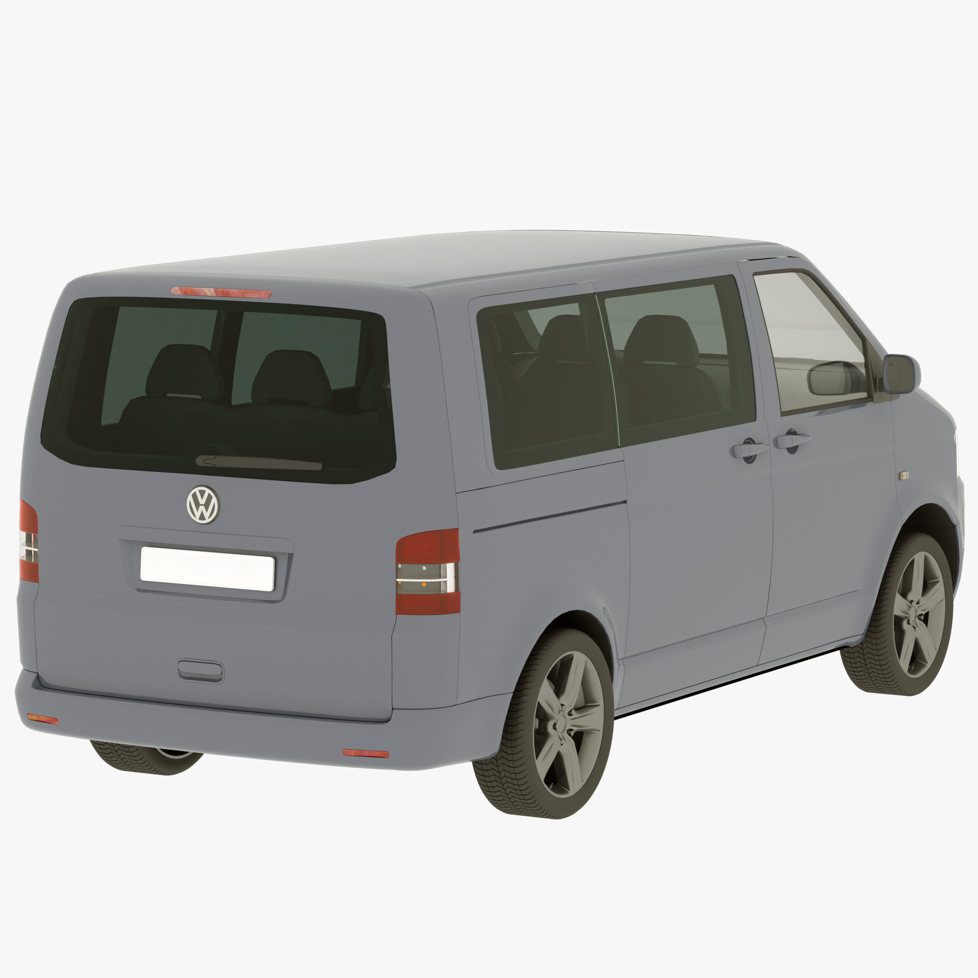 VW Multivan T5 3D model_4