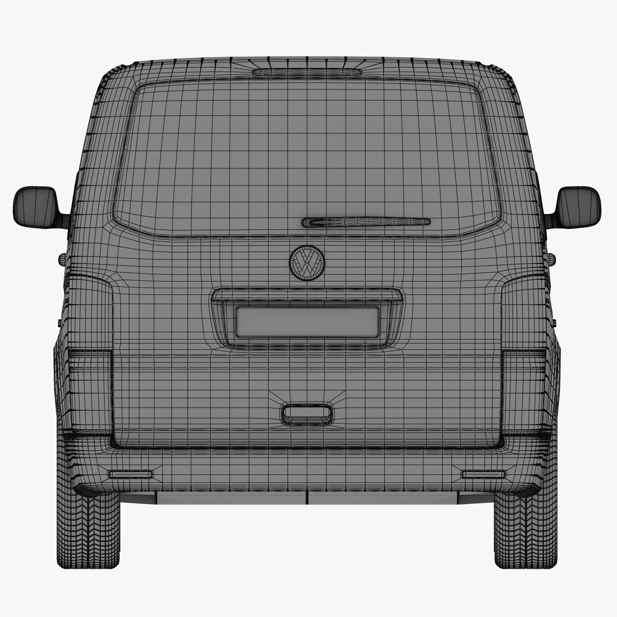 VW Multivan T5 3D model_9