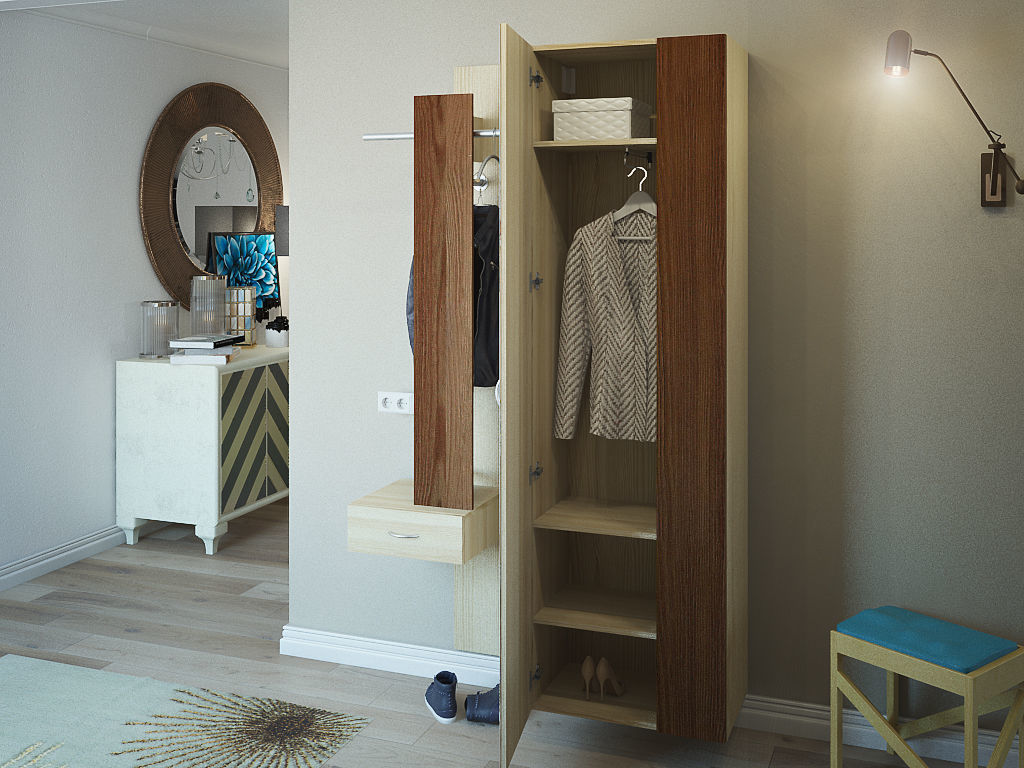  designer furniture in the hallway 3D model_1