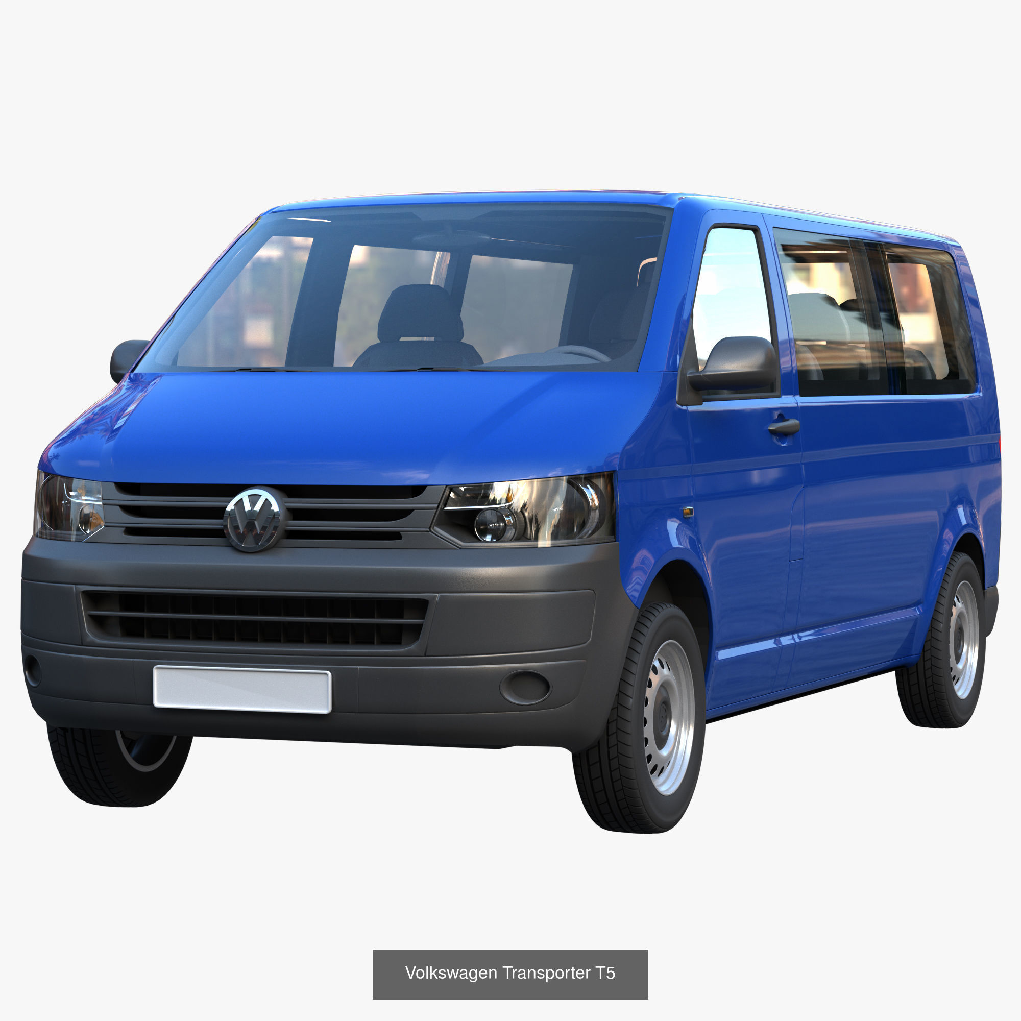 VW Multivan Transporter T5 3D Model Collection_2