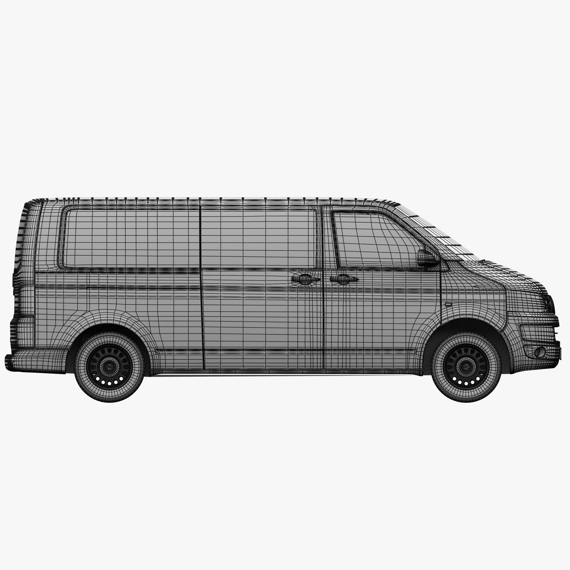 VW Multivan Transporter T5 3D Model Collection_25