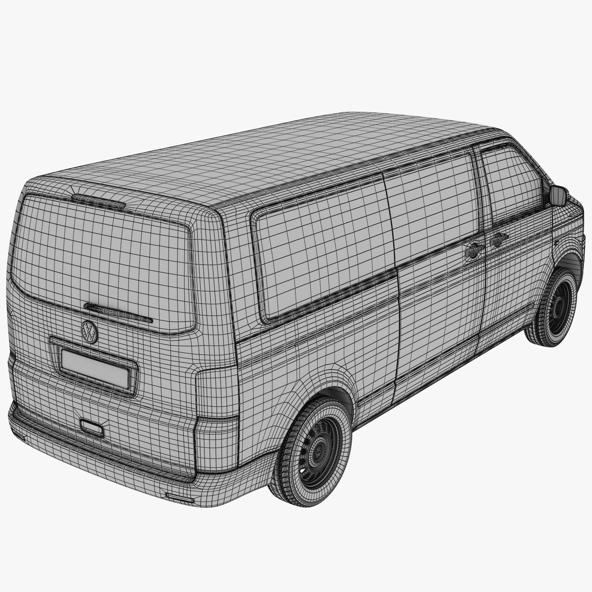 VW Multivan Transporter T5 3D Model Collection_20