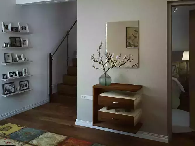  mirror with cabinet on the wall 3D model