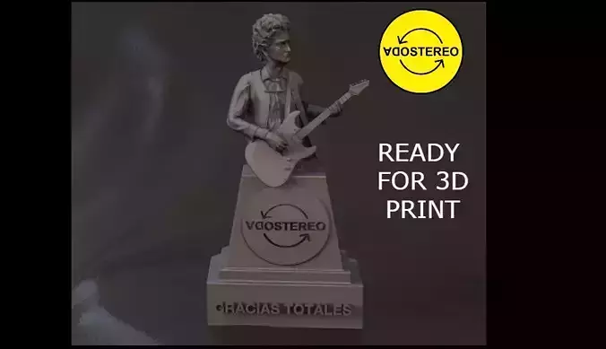 Gustavo Cerati Bust - Soda Stereo 3D PRINT 3D print model