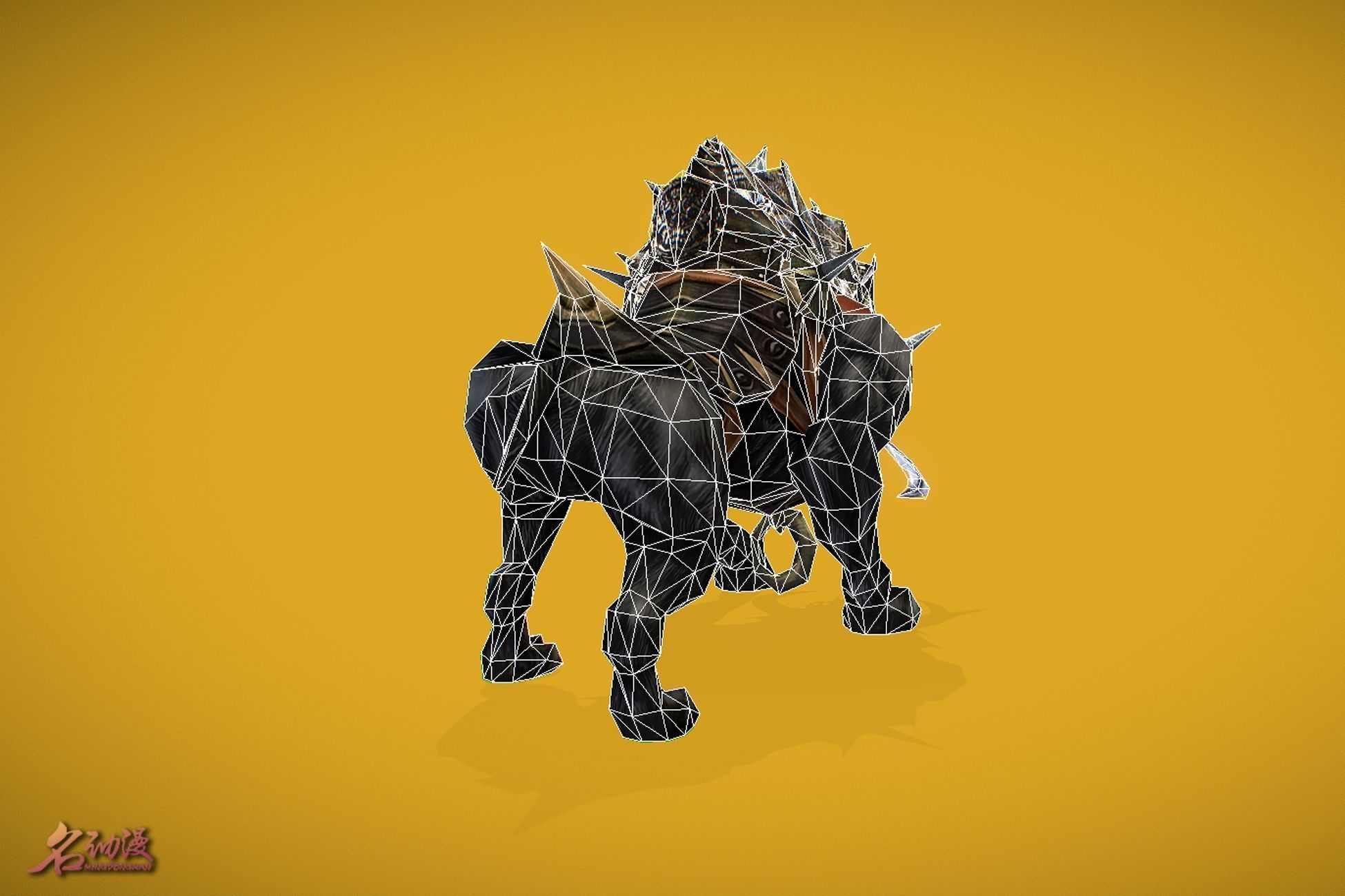 RPG Hyena 4 Low-poly 3D model_6
