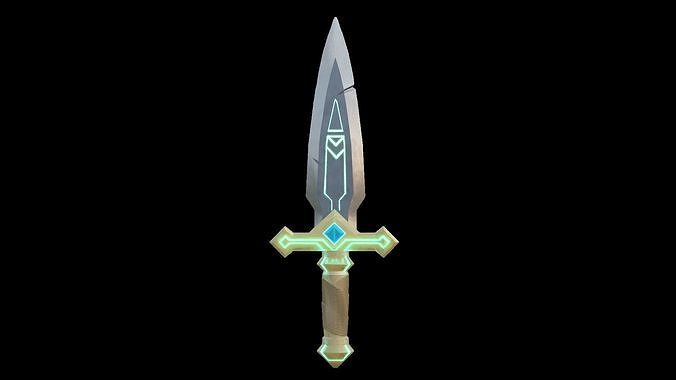 Stylized Game Ready Sword Asset Free Viktig Games Free low-poly 3D model