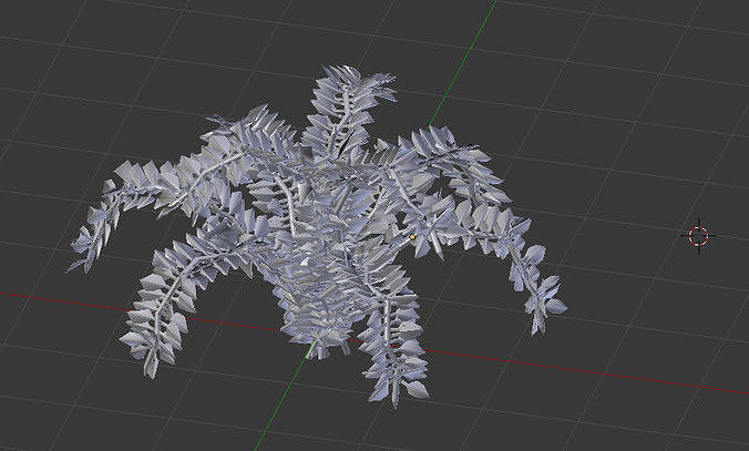 Jungle Forest Ground Plant Game Ready Low-poly 3D model