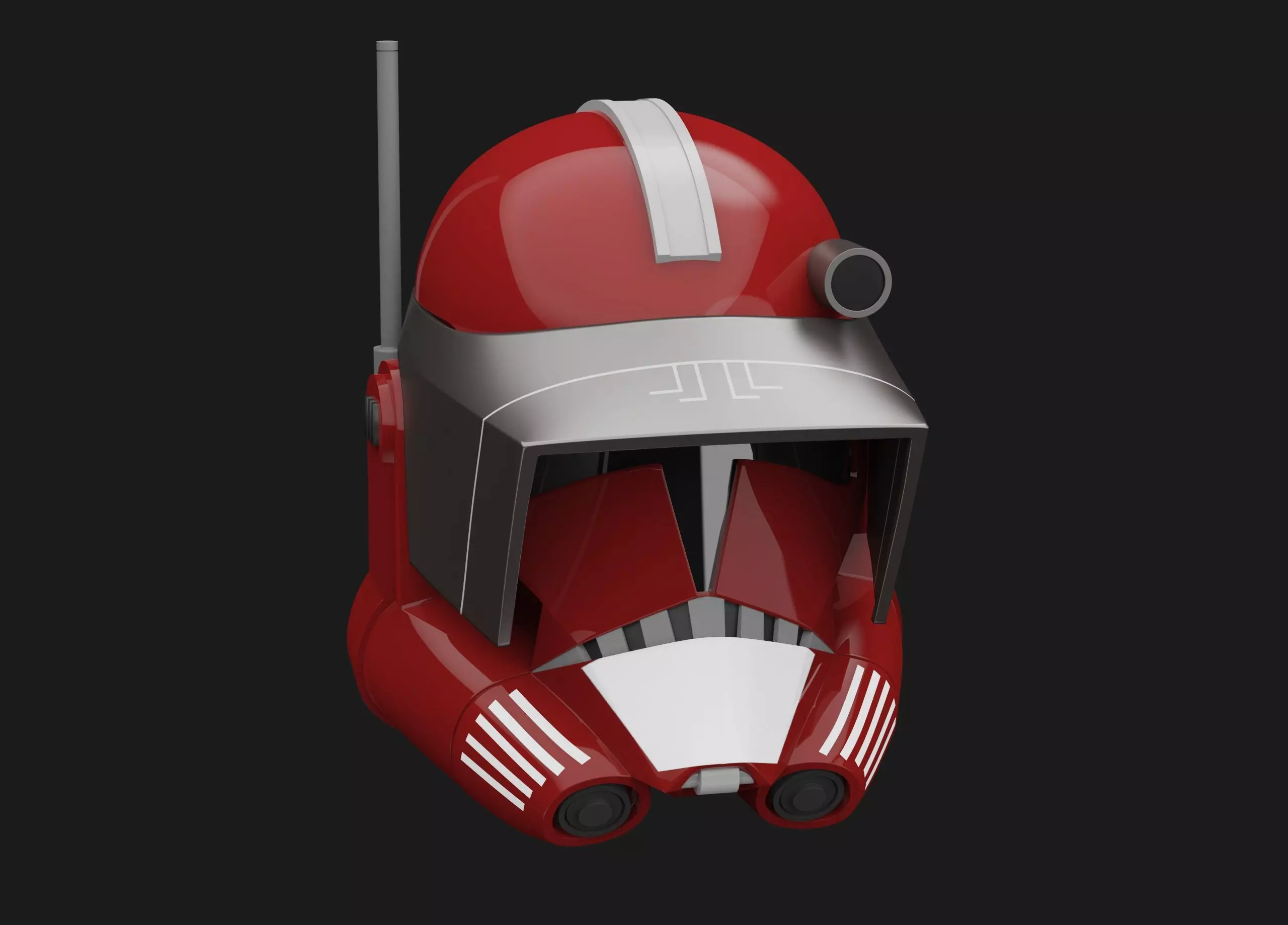 Commander Fox-Doom Helmet TCW - 3D Print Files STL 3D print model_0