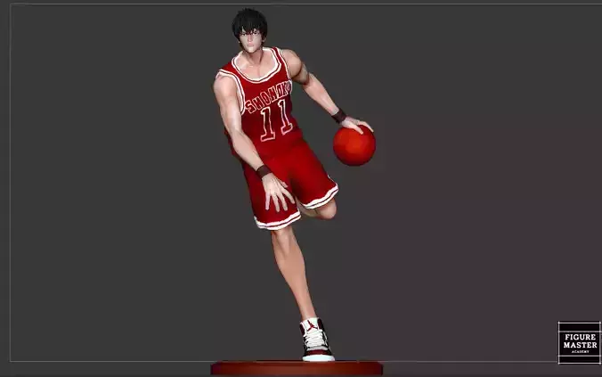 RUKAWA KAEDE SLAMDUNK BASKETBALL PLAYER ANIME CHARACTER  3D print model