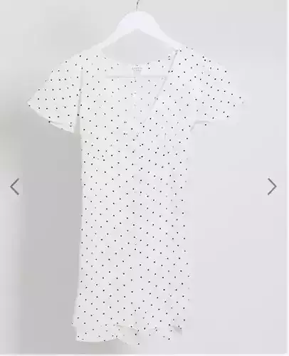 Miss Selfridge Petite Spot Playsuit In Black Spot  3D model