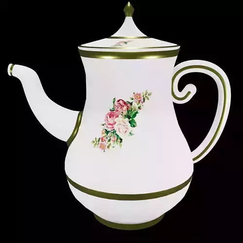 cafetiere teapot with roses