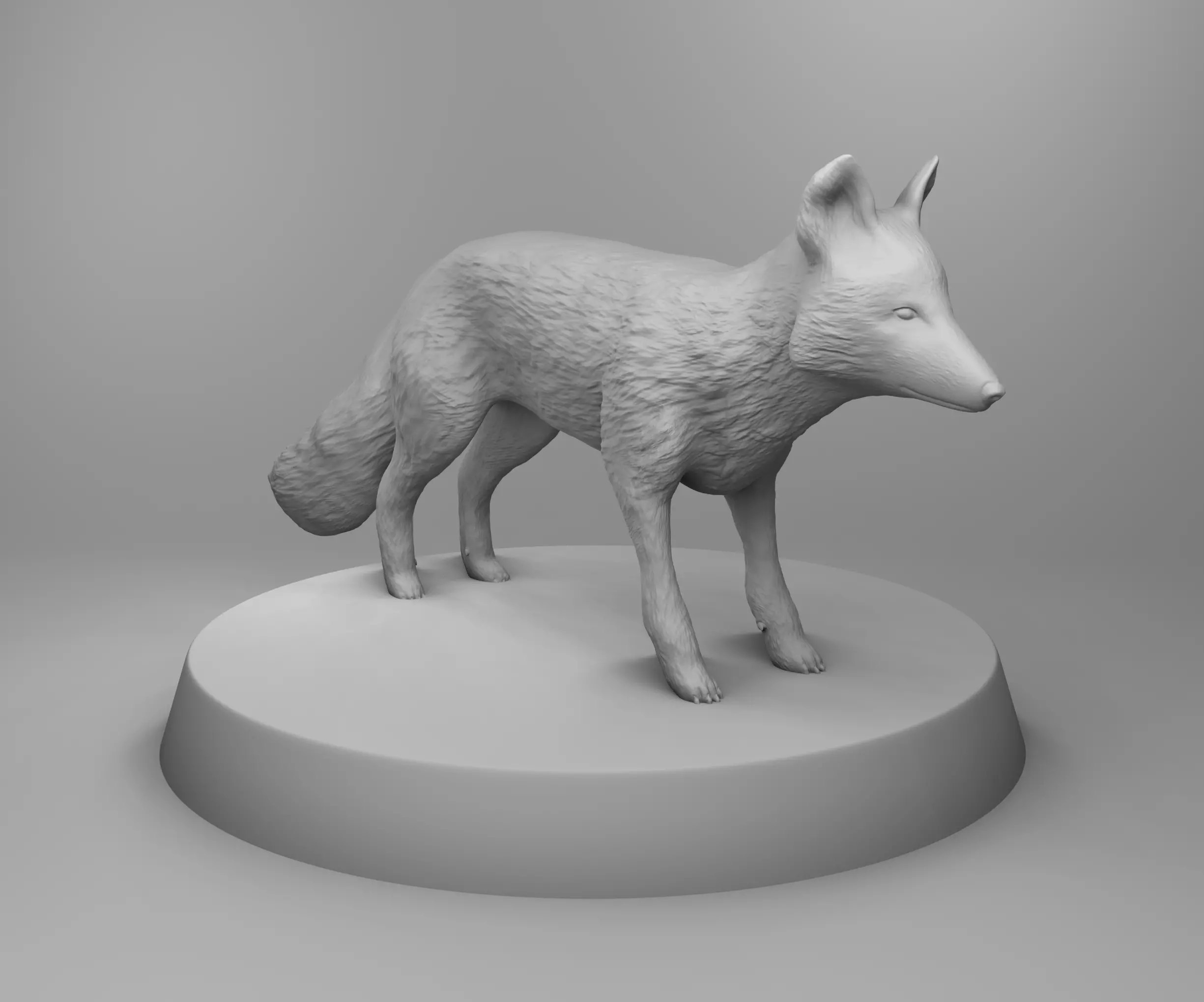 Wild fox 3D print model_0