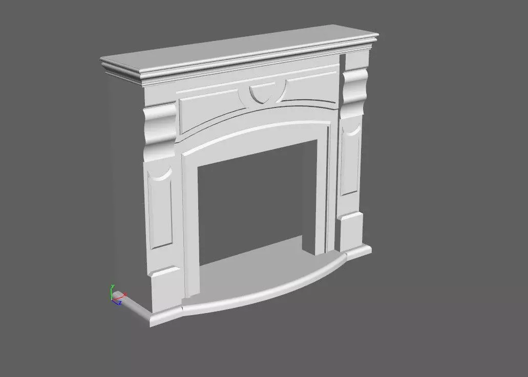  fireplace portal 3d model 3D model_0