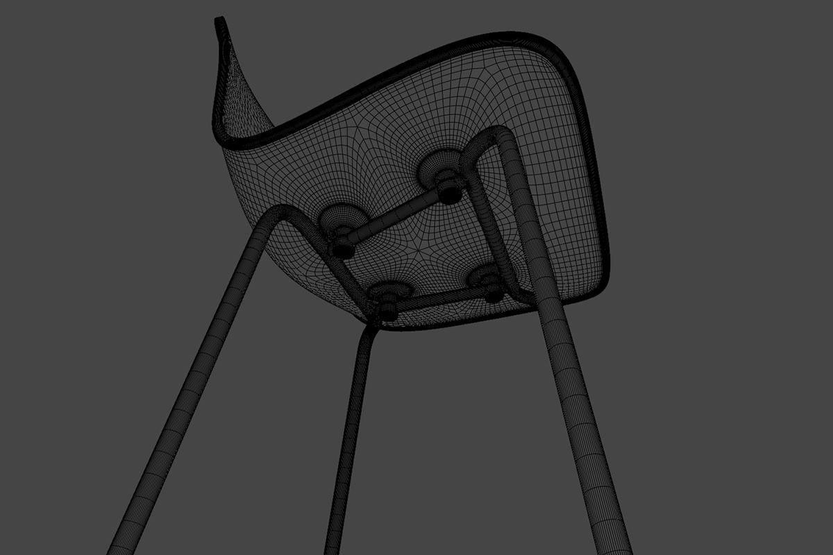 HAL Barstool 3D model_8