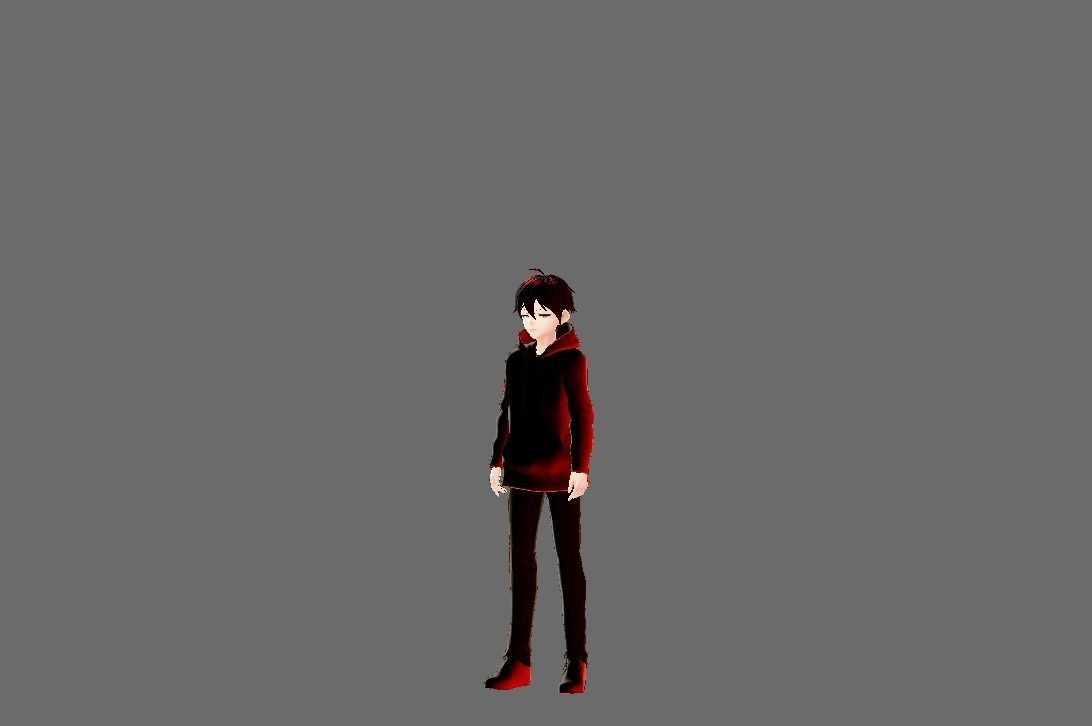 Lookzie Original Anime Character 3D model_2