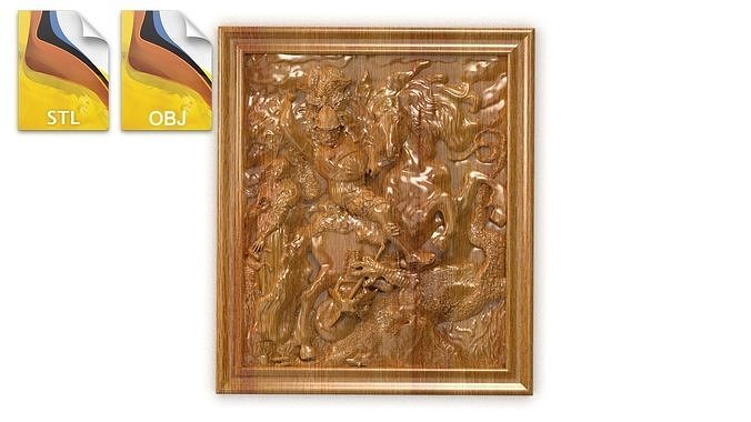 George the Victorious 3d painting 3D model