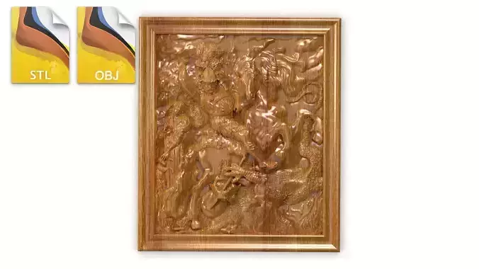 George the Victorious 3d painting 3D model
