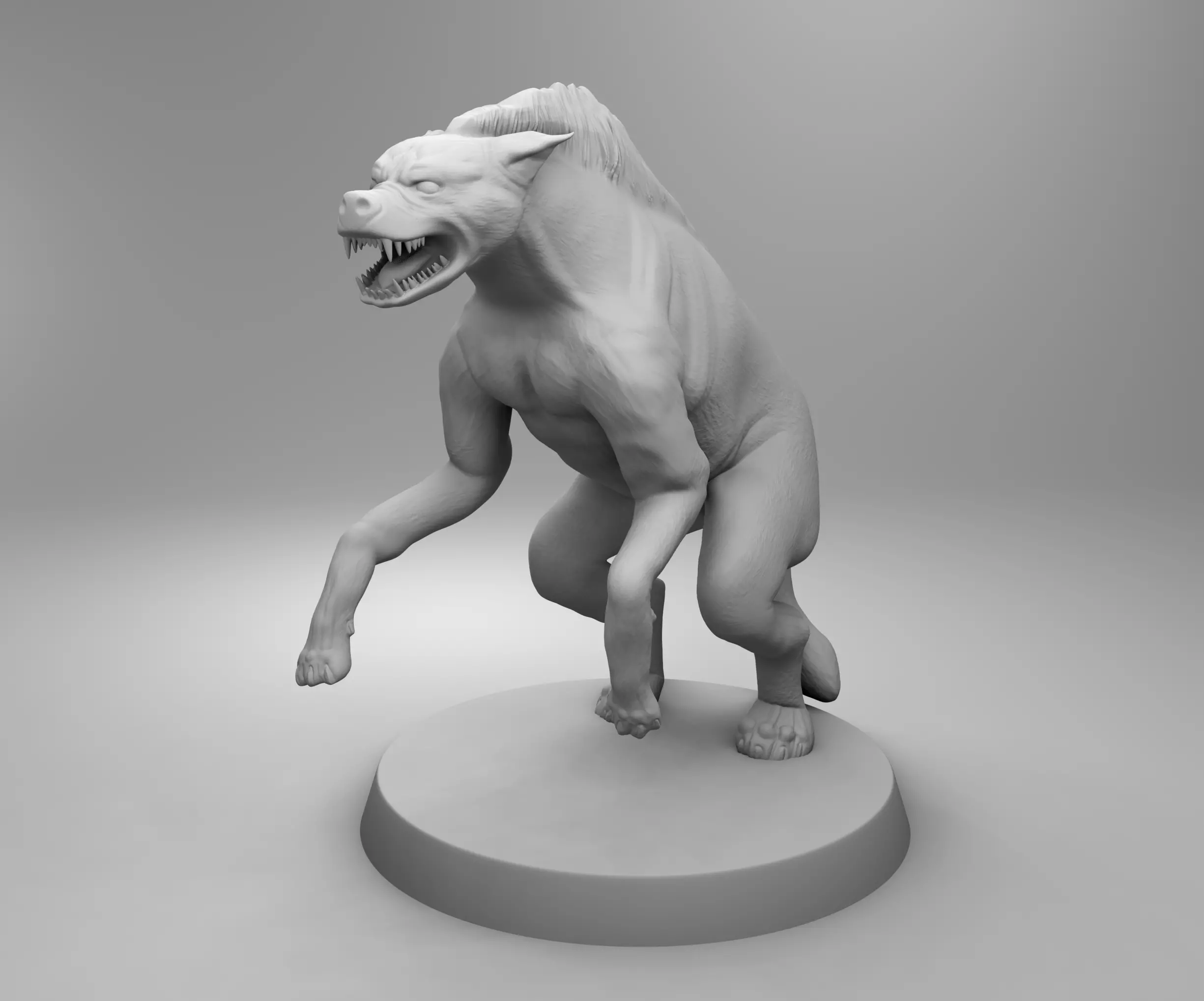African hyena 3D print model_0