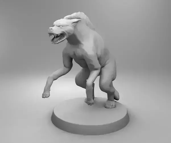 African hyena 3D print model