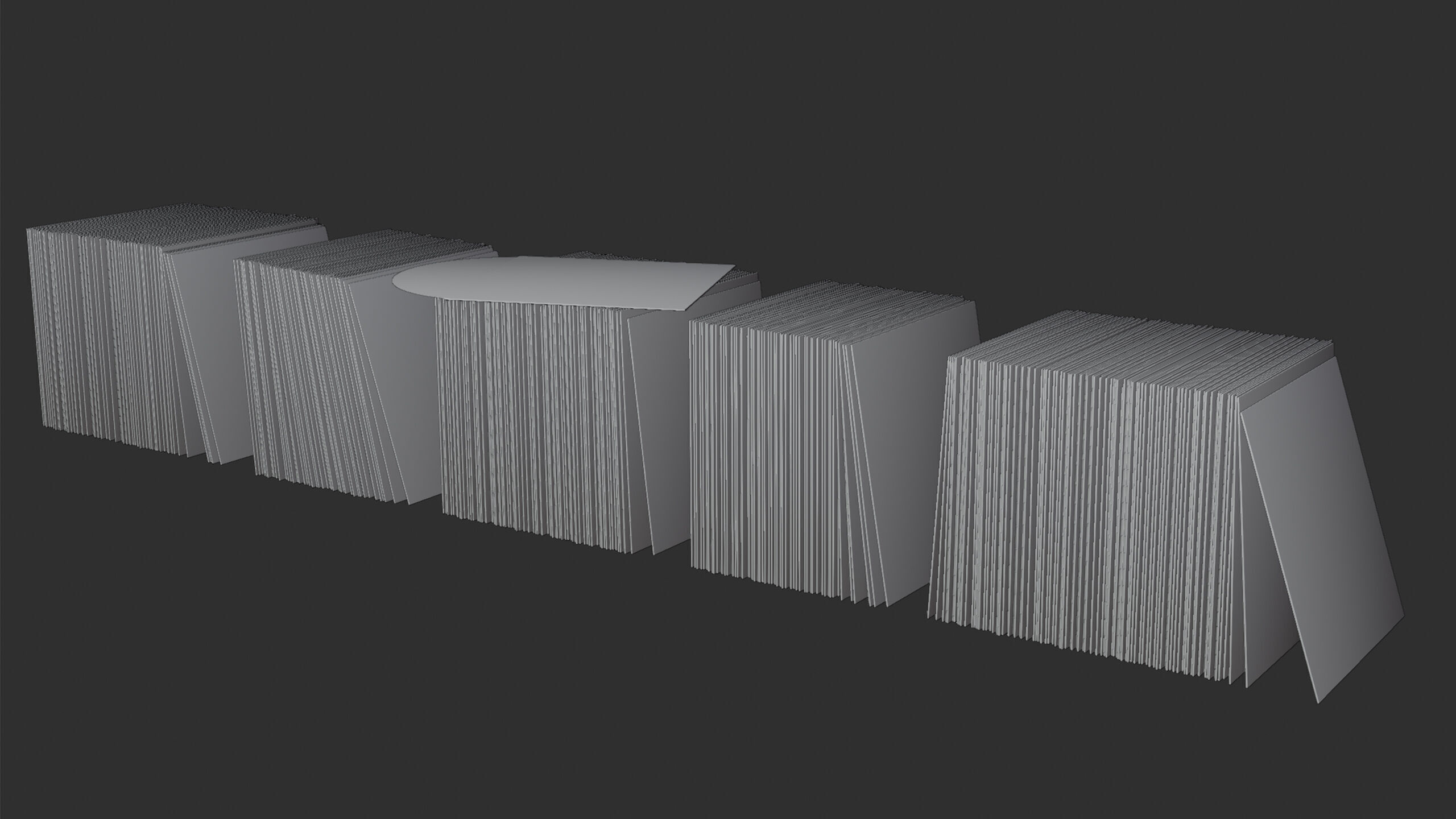 Vinyl LP Collection Low-poly 3D model_11