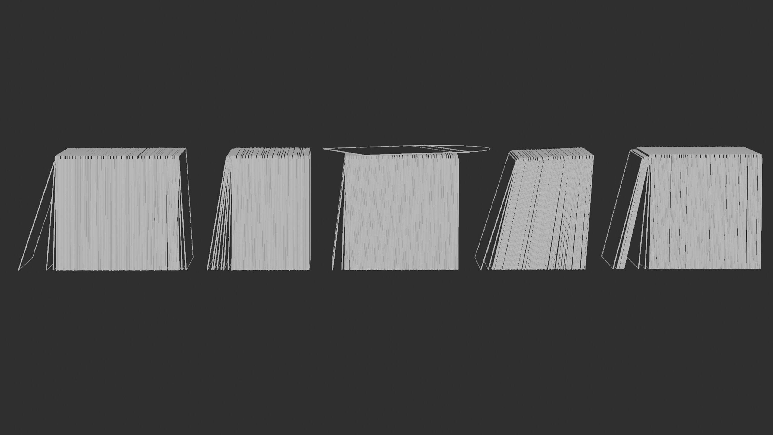 Vinyl LP Collection Low-poly 3D model_12