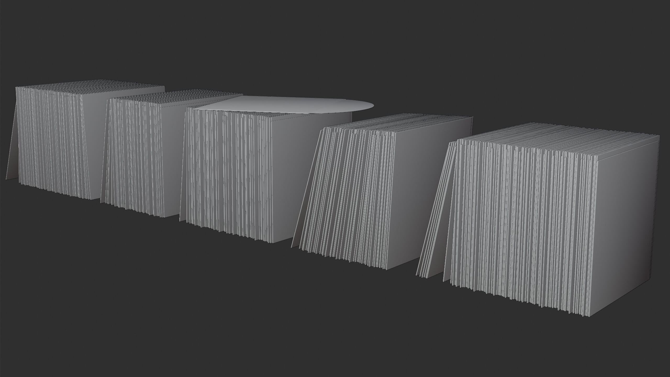Vinyl LP Collection Low-poly 3D model_10