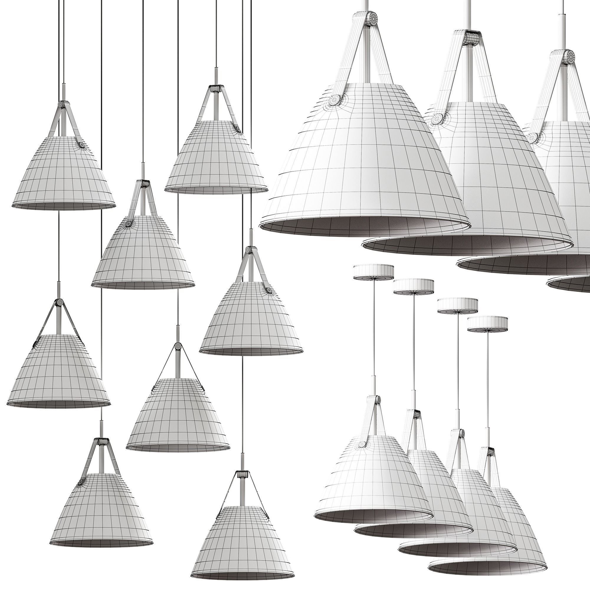 Minimalist Nordic Hanging Light 3D model_1