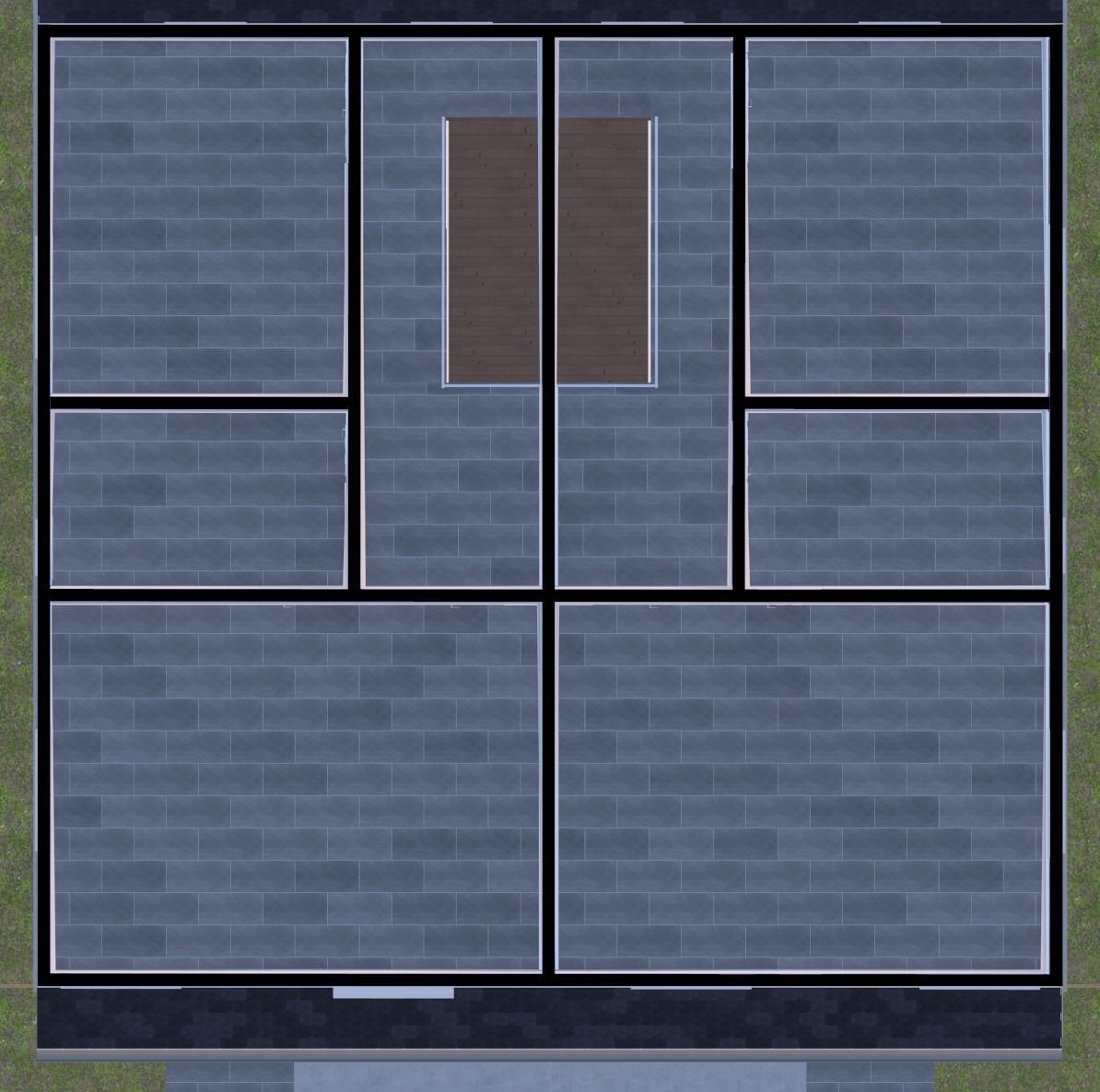 Symmetrical house with screen porches and a attic  3D model_22