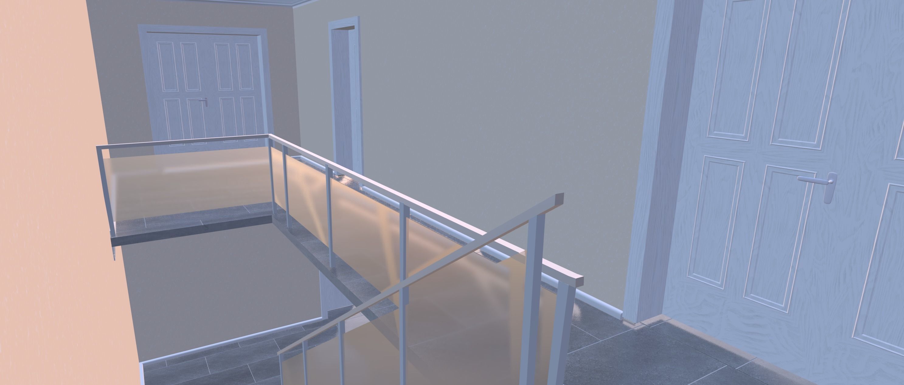 Symmetrical house with screen porches and a attic  3D model_20