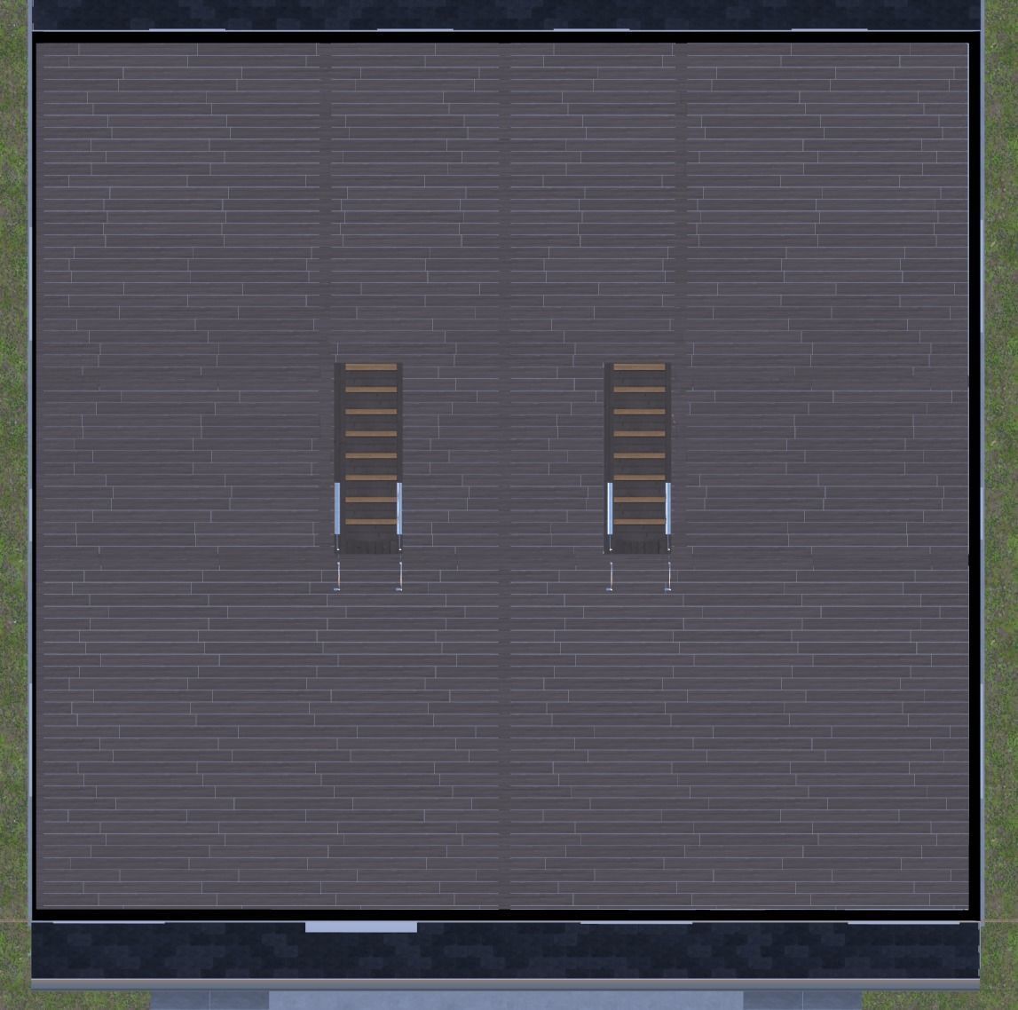 Symmetrical house with screen porches and a attic  3D model_23