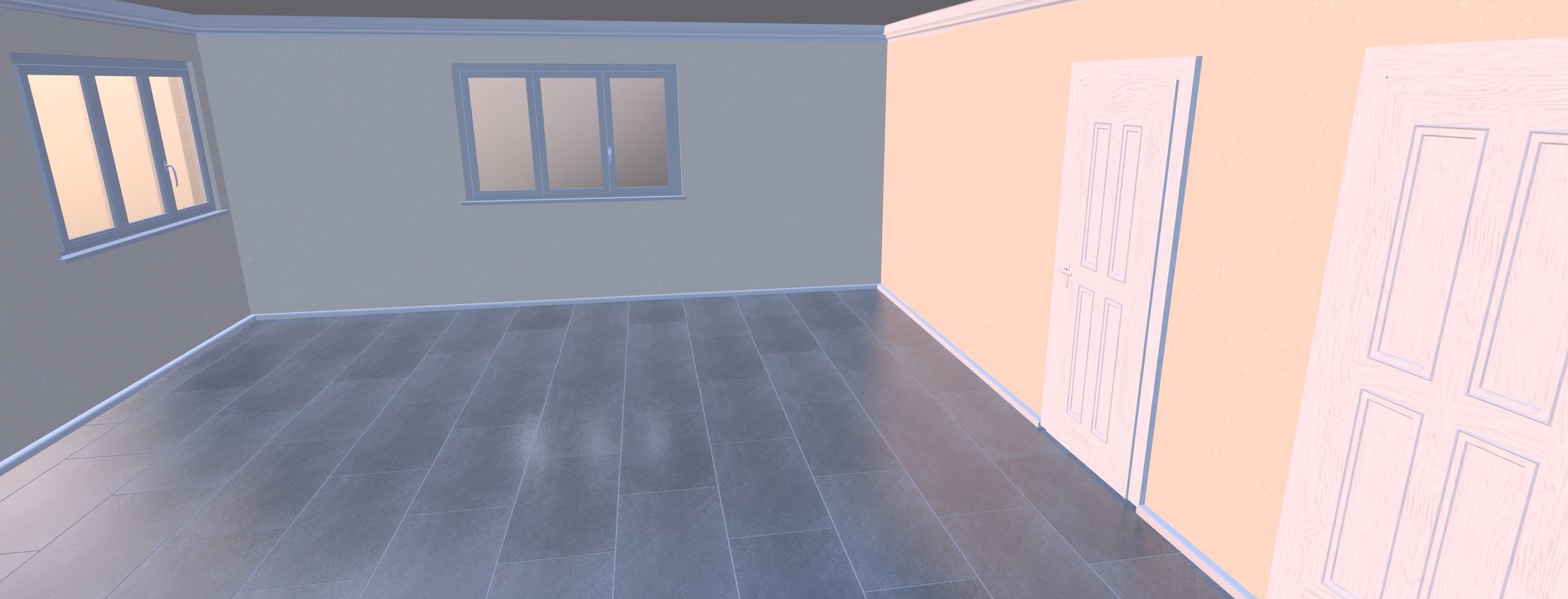 Symmetrical house with screen porches and a attic  3D model_19