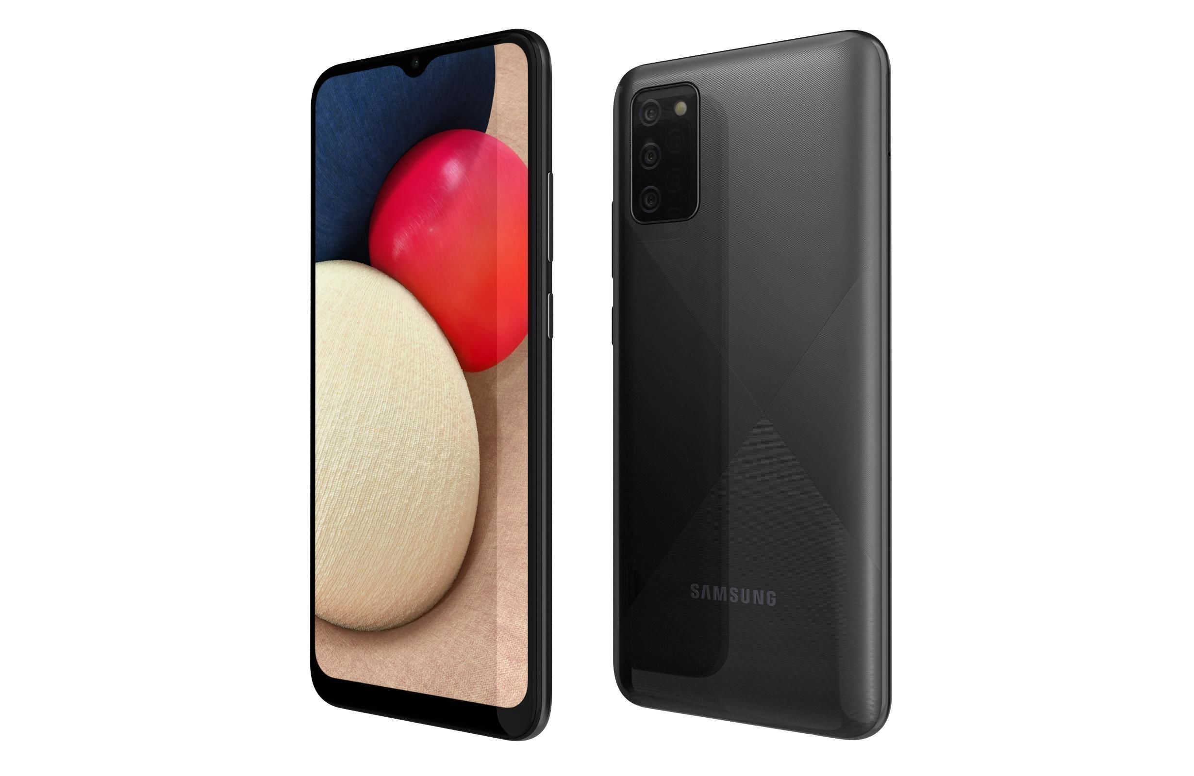 Samsung Galaxy A02s Black 3D model_6