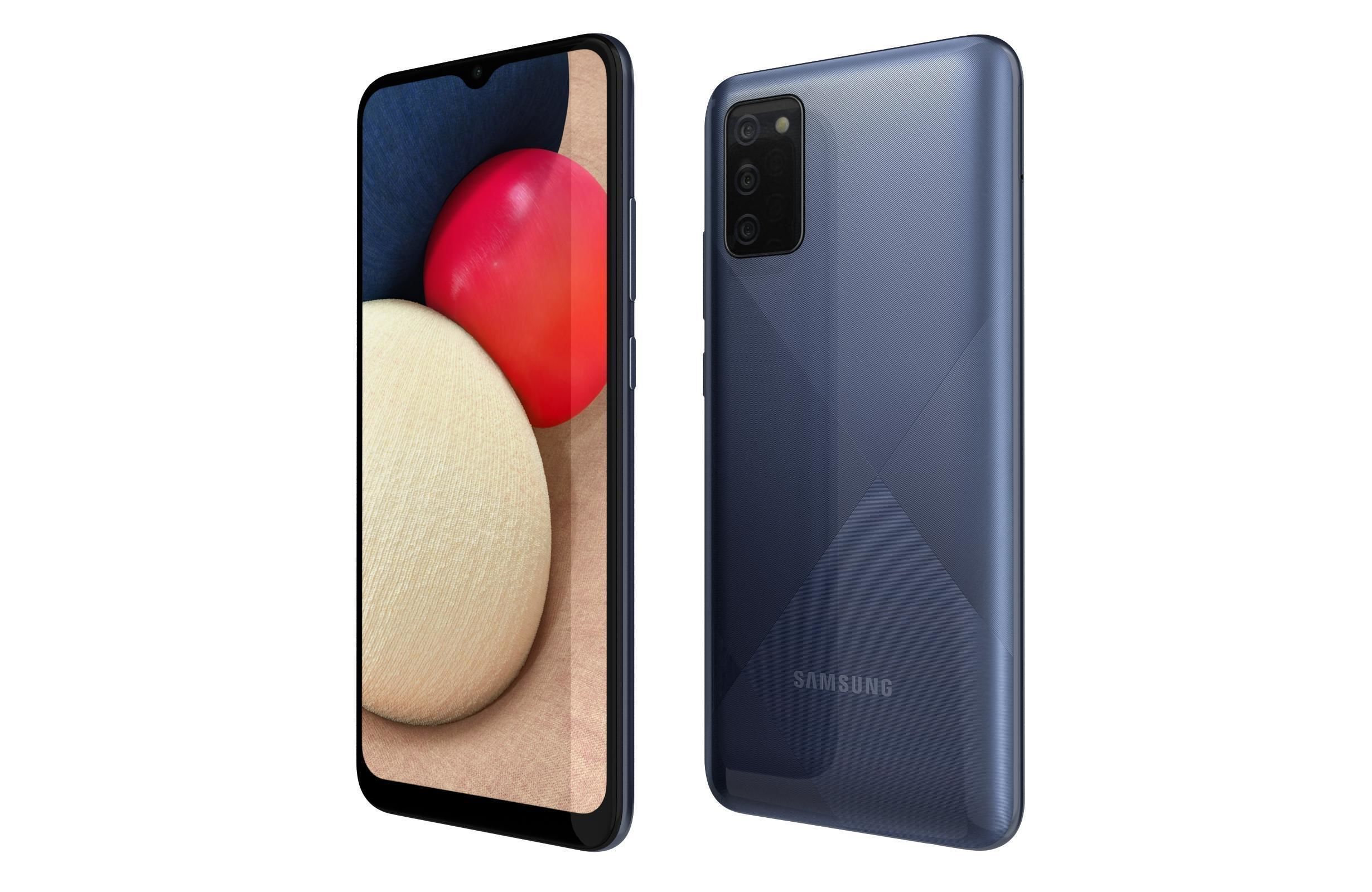 Samsung Galaxy A02s Blue 3D model_6