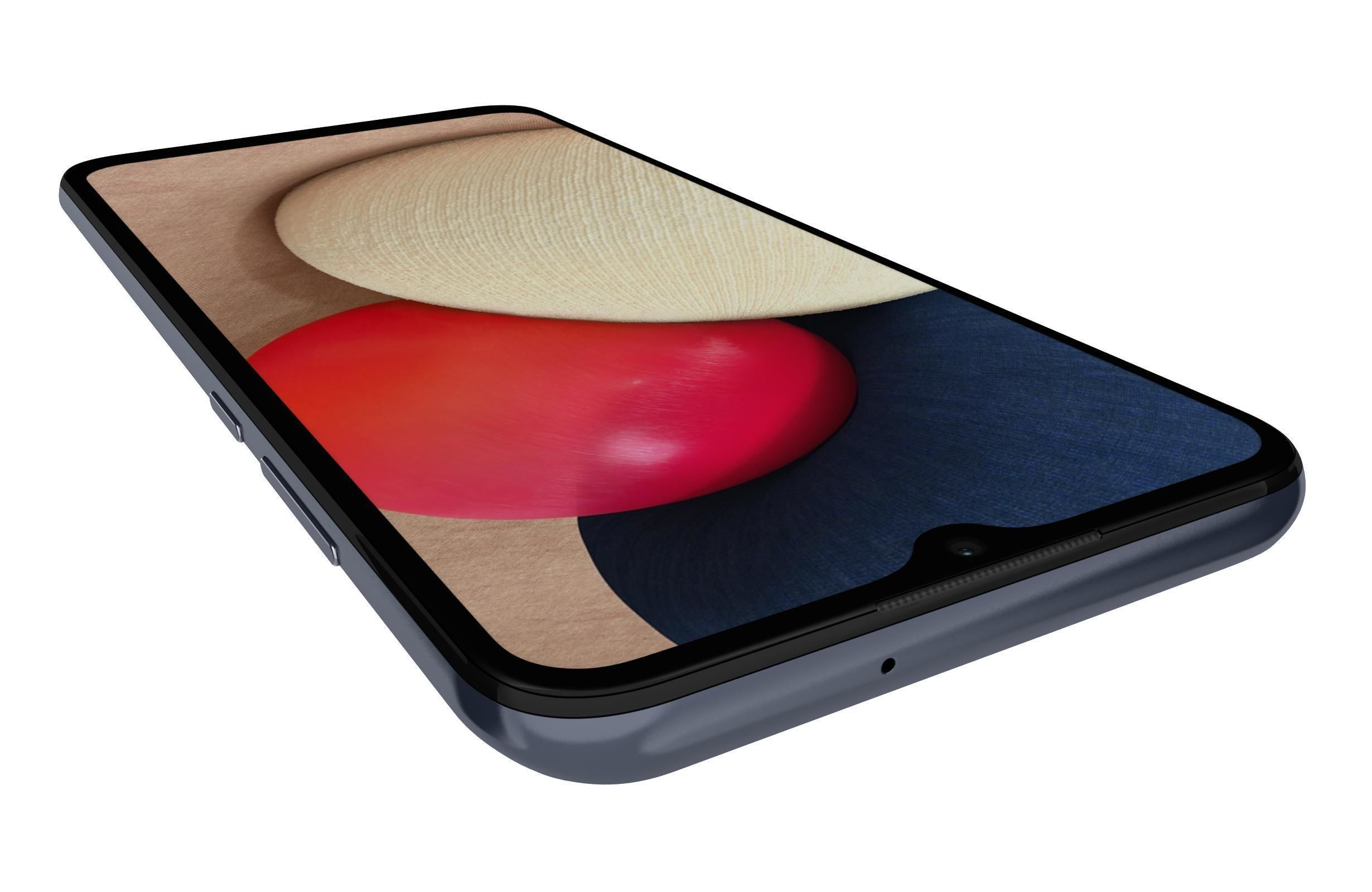 Samsung Galaxy A02s Blue 3D model_12