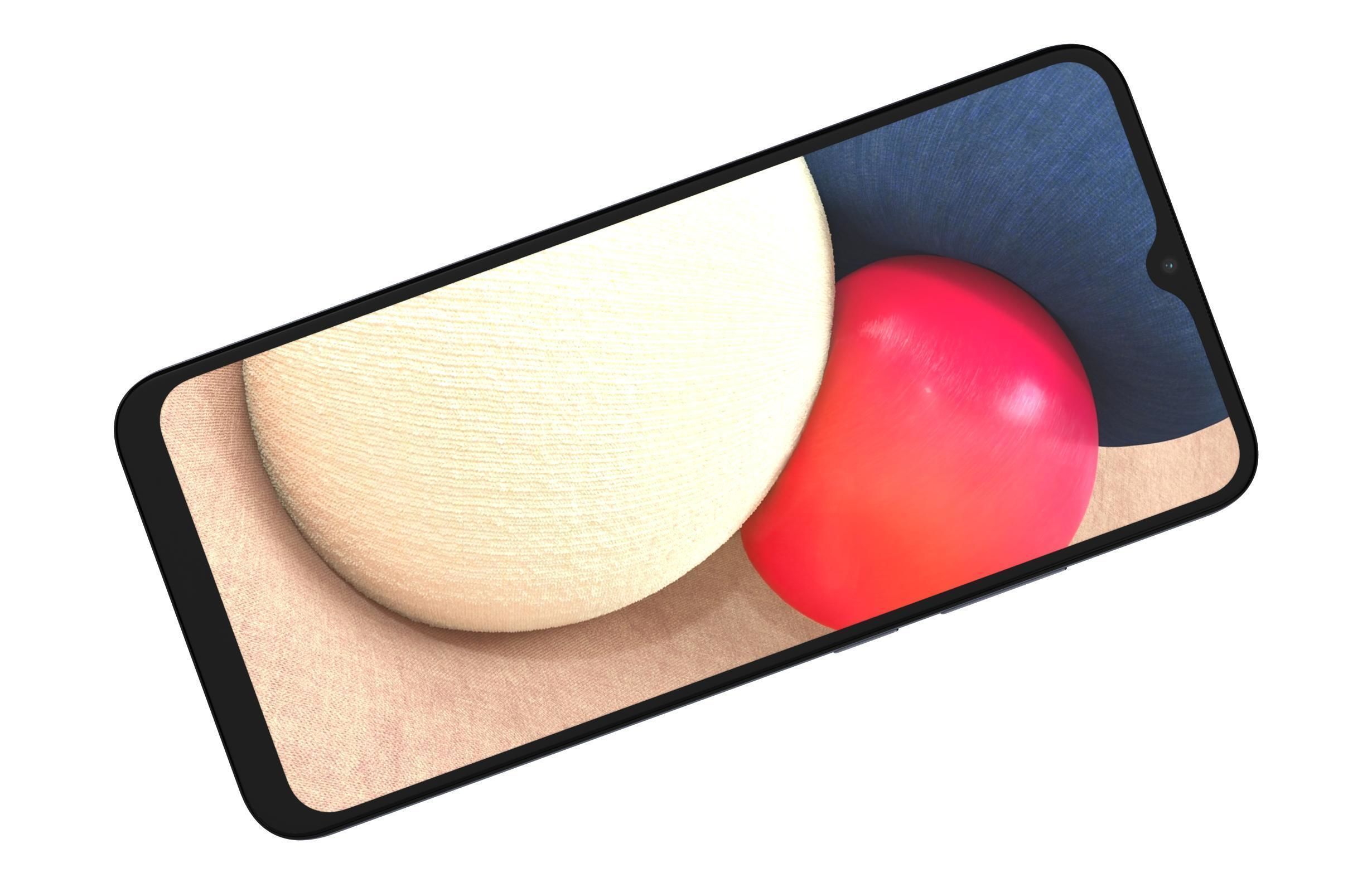 Samsung Galaxy A02s Blue 3D model_8