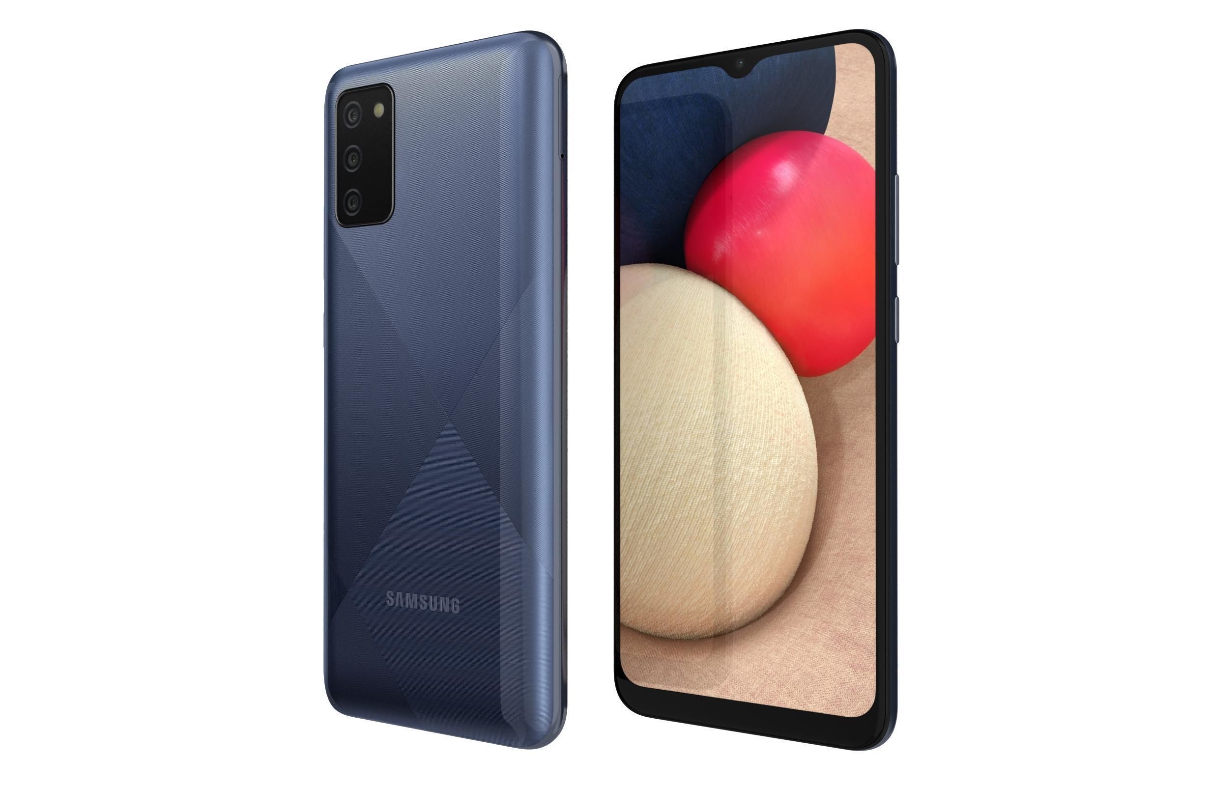 Samsung Galaxy A02s Blue 3D model_7