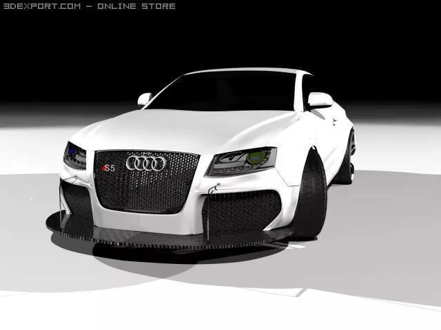 Audi s5 sport tuning ART power Low-poly 3D model_0