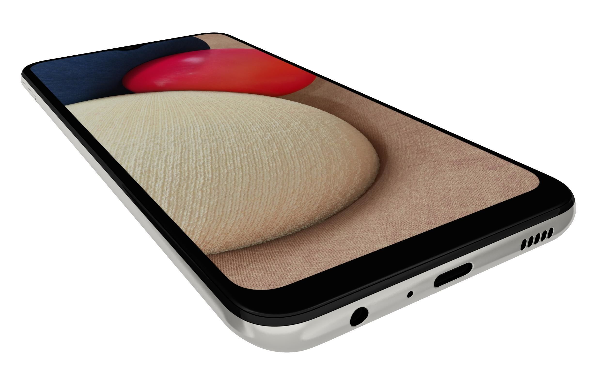 Samsung Galaxy A02s White 3D model_12