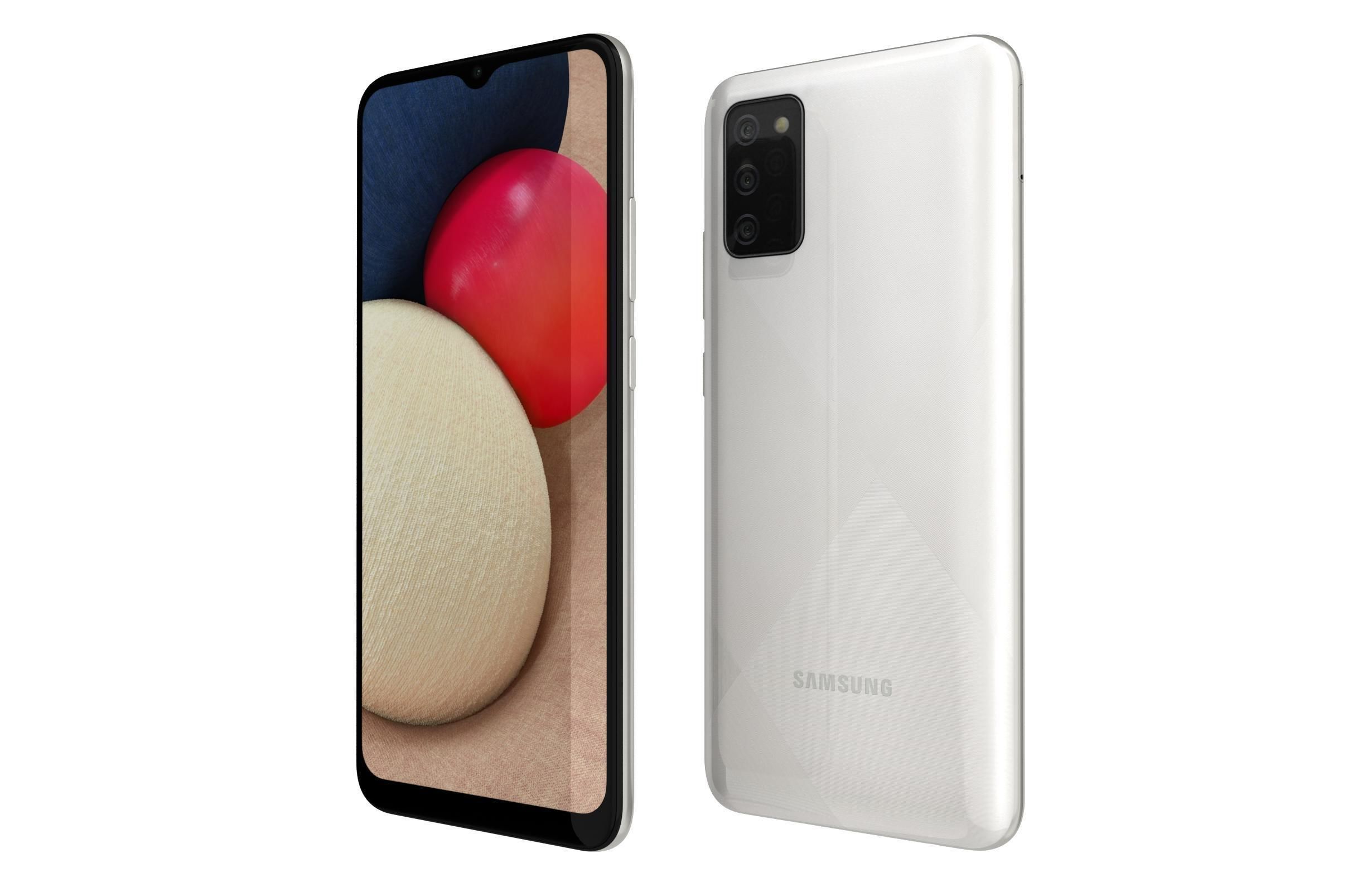 Samsung Galaxy A02s White 3D model_6