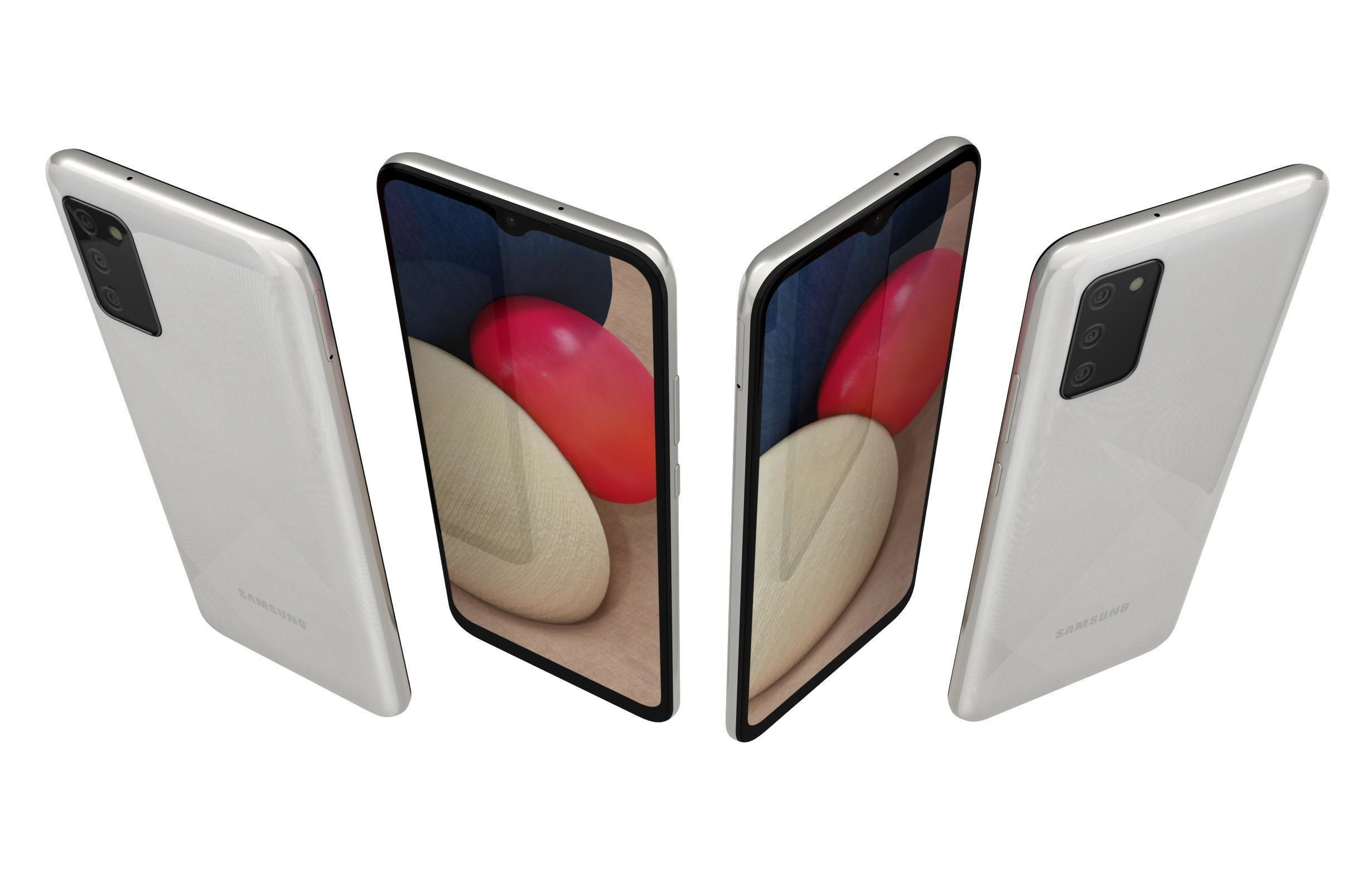 Samsung Galaxy A02s White 3D model_4