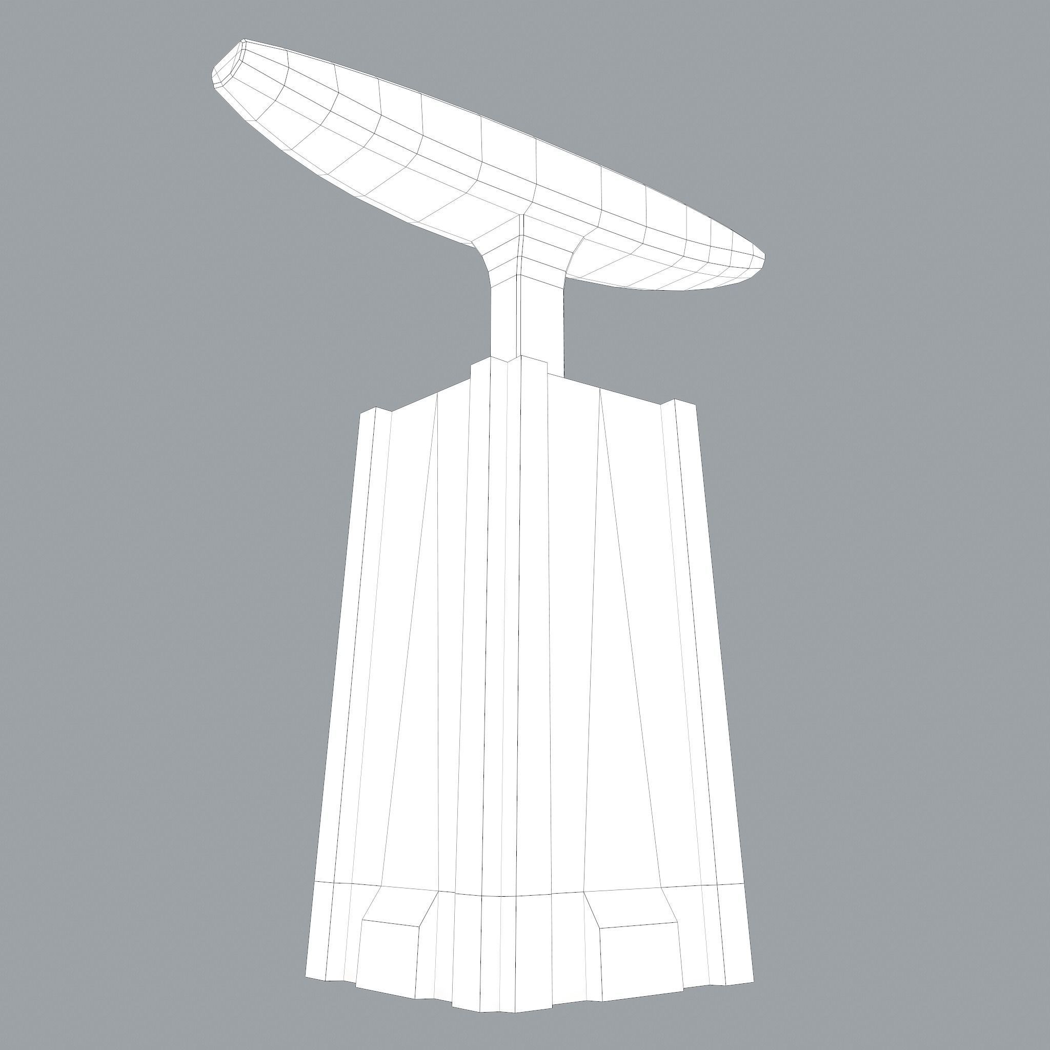 Medieval Blacksmith Long Anvil  Low-poly 3D model_29