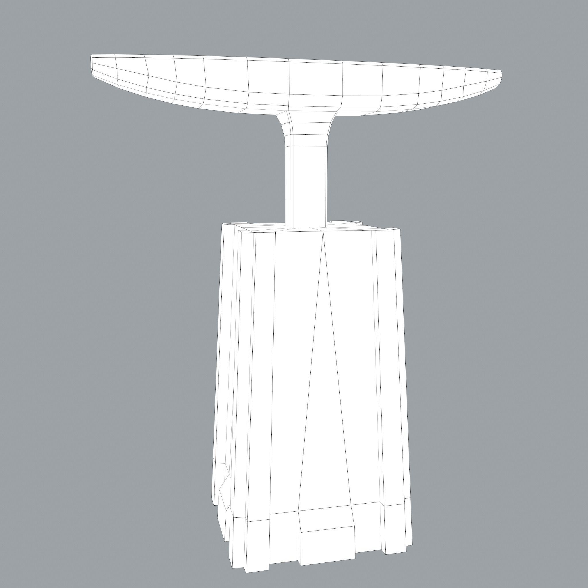 Medieval Blacksmith Long Anvil  Low-poly 3D model_24