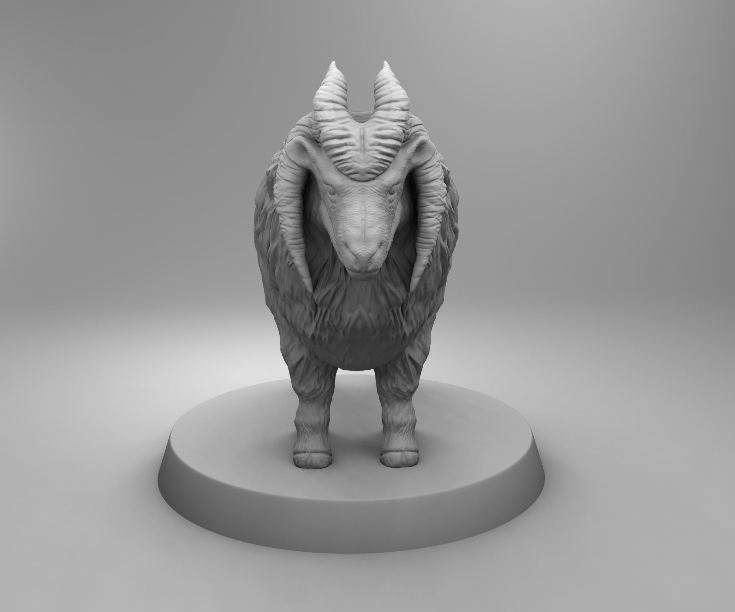 Wild sheep 3D print model_2