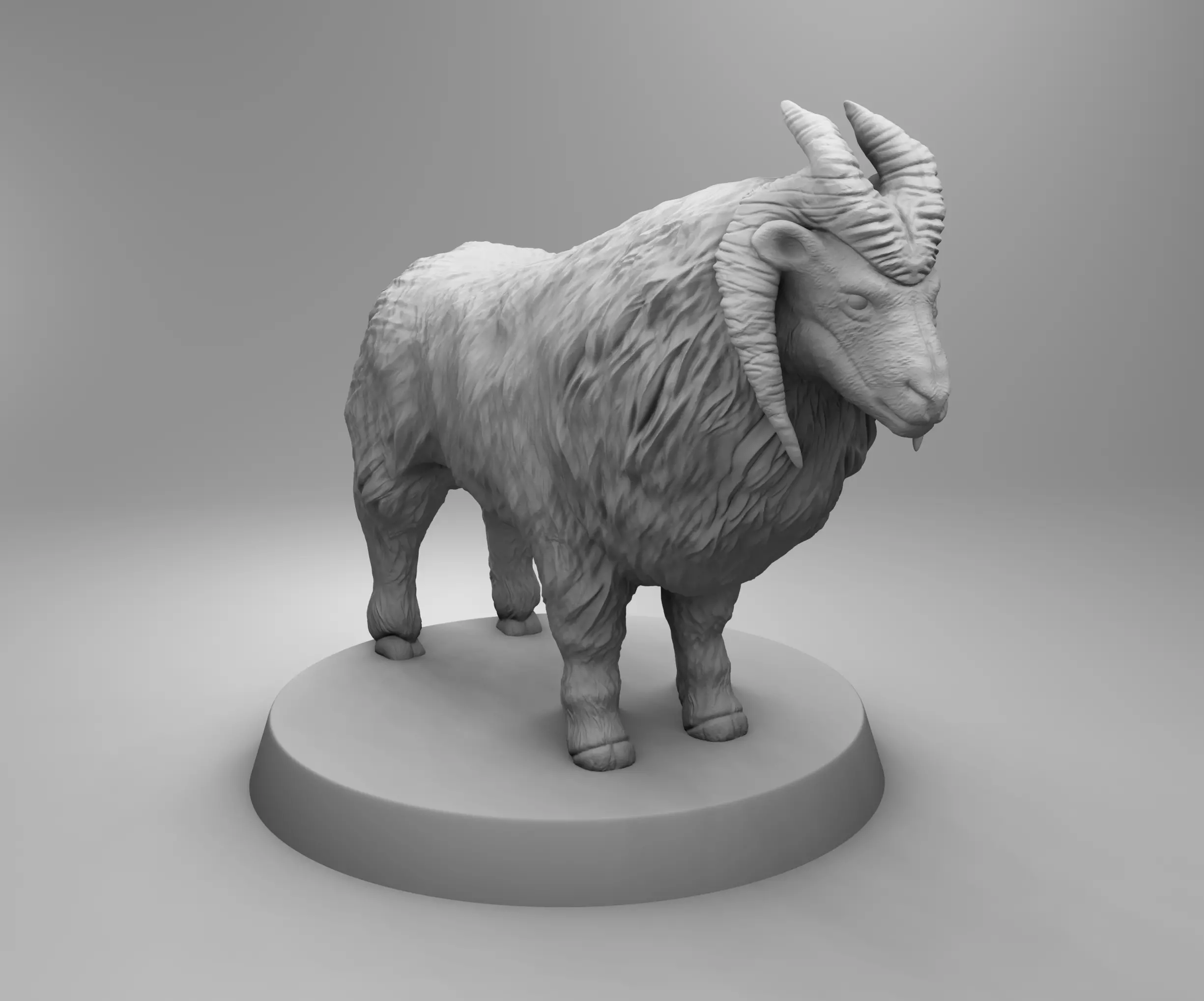 Wild sheep 3D print model_0