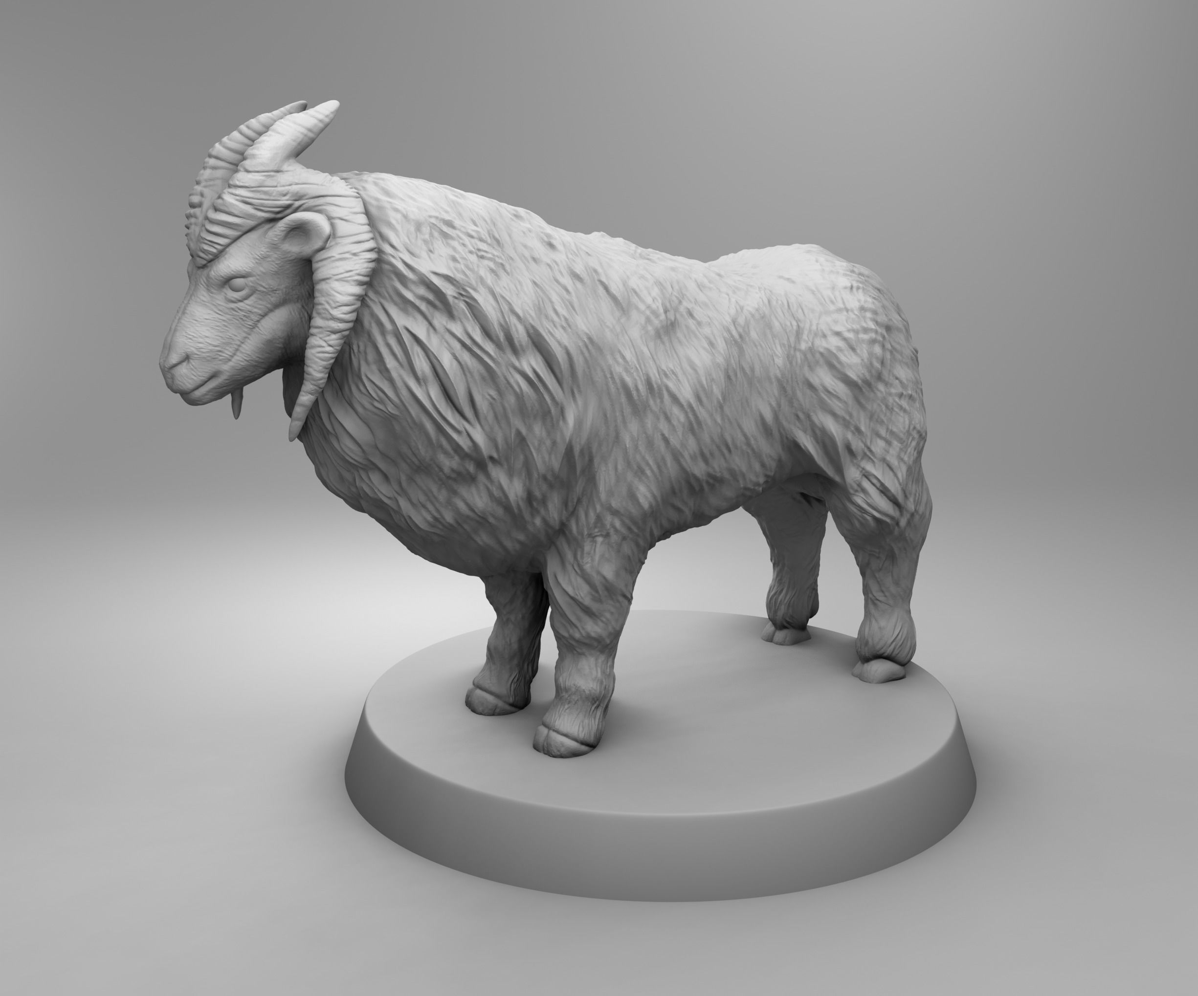 Wild sheep 3D print model_1