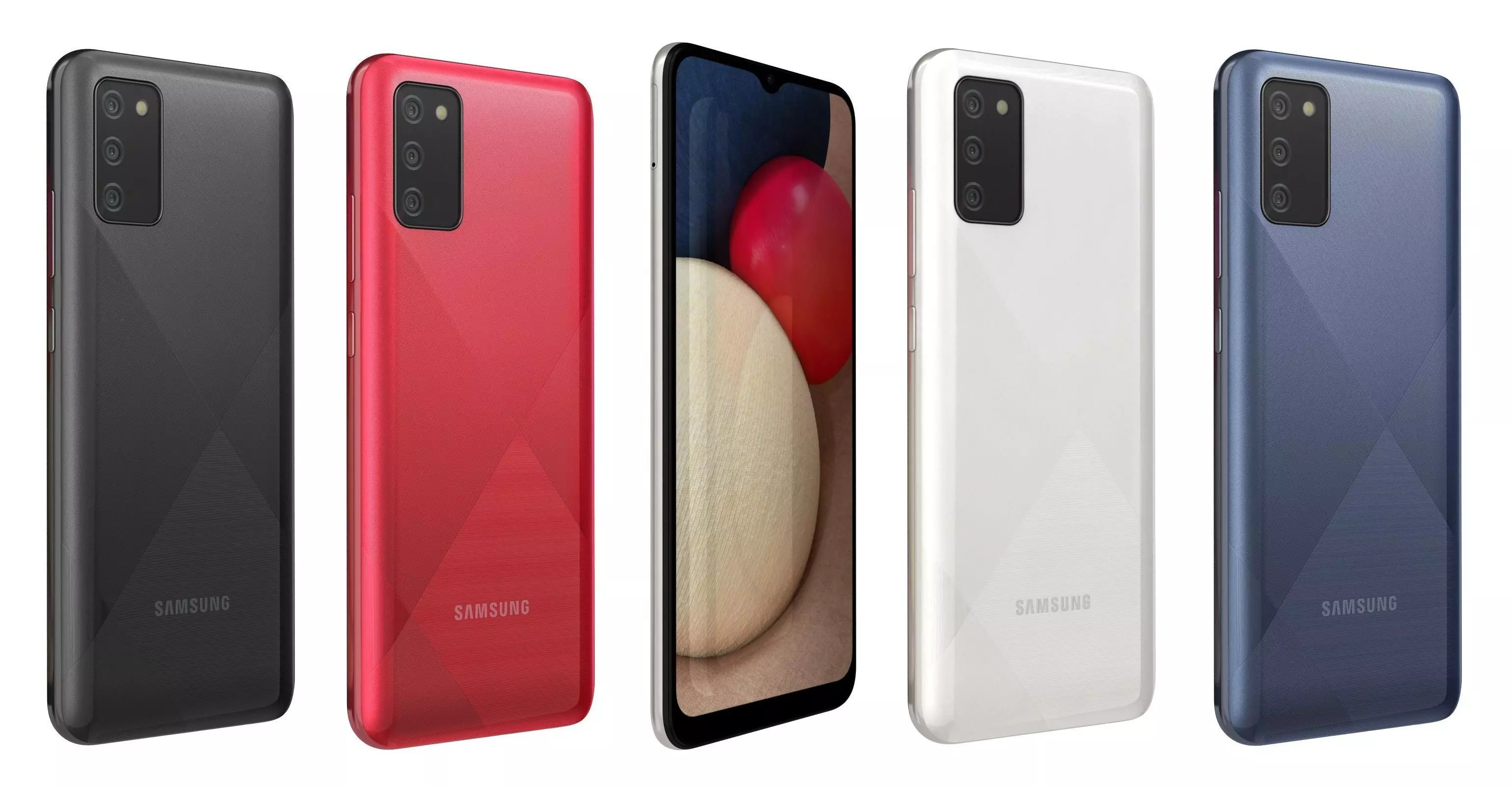 Samsung Galaxy A02s All Colors 3D model_0