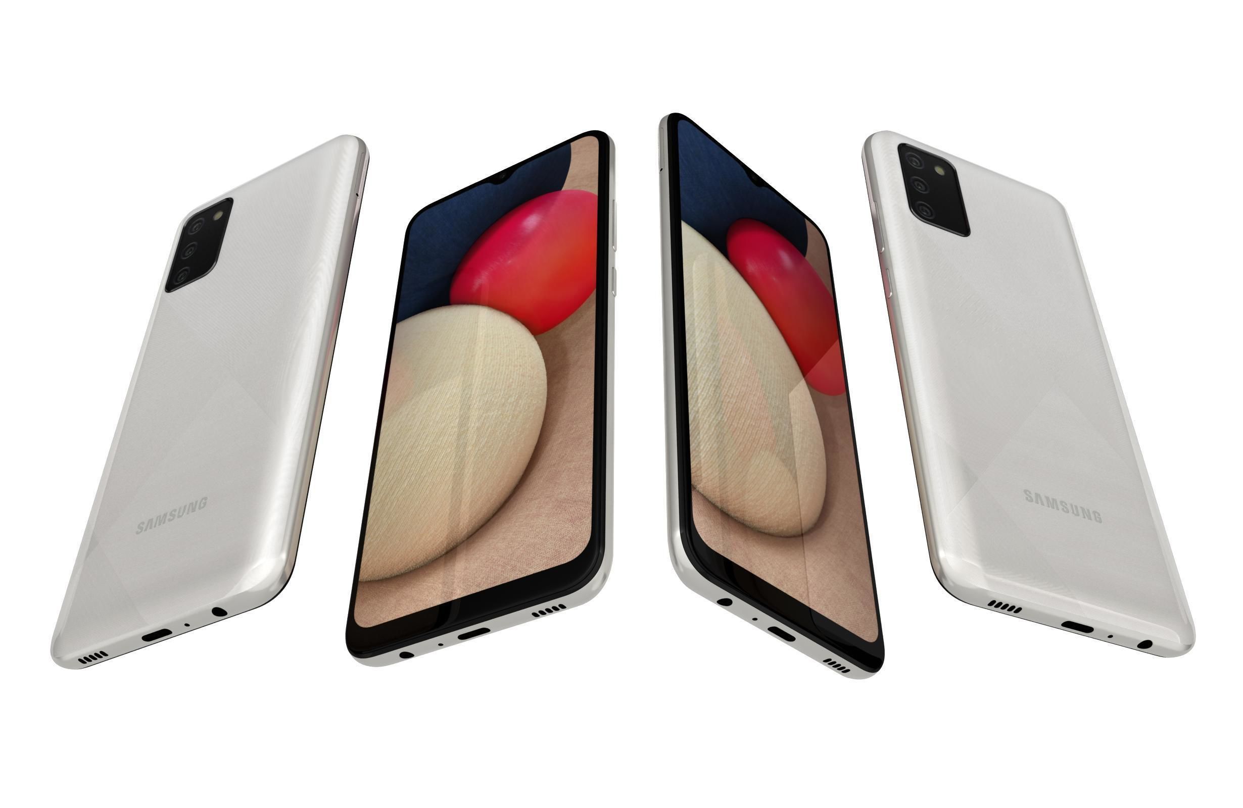 Samsung Galaxy A02s All Colors 3D model_6