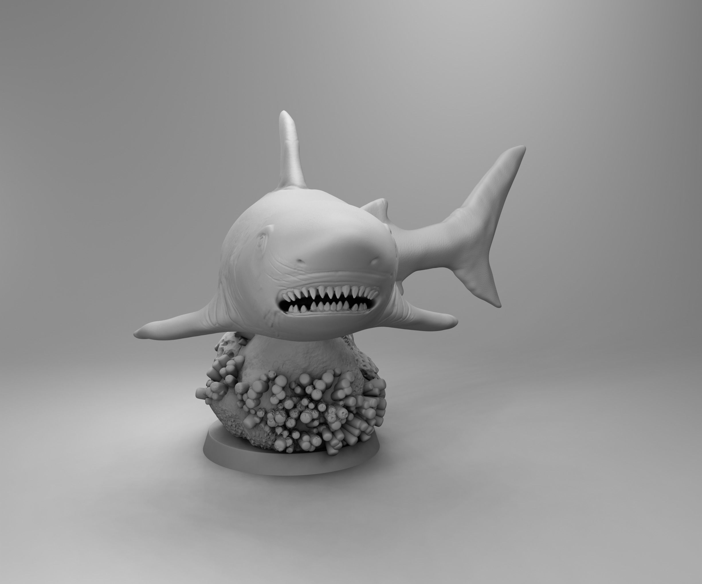 Ocean shark 3D print model_1